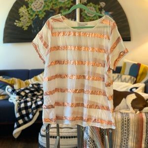 Junarose lightweight rose gold blouse